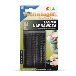 1 x WATERPROOF SINGLE SIDED ADHESIVE DUCT TAPE 3 m / 50 mm BLACK - HIGH QUALITY TECHNICQLL
