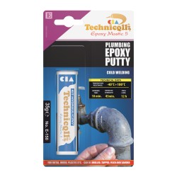 35g BLUE PLUMBING EPOXY PUTTY FOR RADIATORS PIPES REFRIGERATION UNITS SIPHONS etc TECHNICQLL NEW