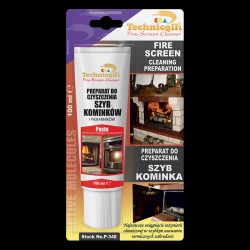 1 x CLEANER FOR FIREPLACE STOVE GLASS FIRE SCREEN 100ml high quality TECHNICQLL NEW