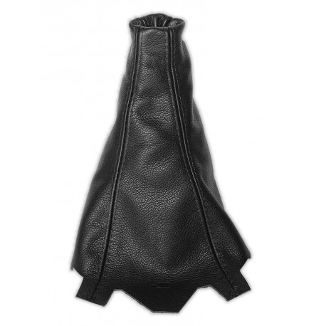 LAND ROVER DISCOVERY 3 LR3 04-09 GEAR GAITER BLACK LEATHER EMBROIDERY 4x4 LIME WHITE STITCHING