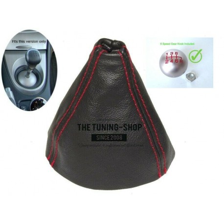 Gear Gaiter with Gear Knob 6 Speed For Honda Civic FK2 MK8 Type S 06-12 Red Stitching