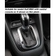 FITS VOLKSWAGEN GOLF V MK5 2003-09 AUTOMATIC DSG GEAR GAITER BLACK ITALIAN LEATHER GREY STITCHING