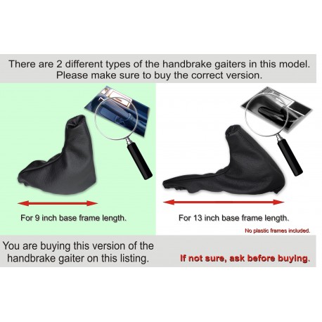 BMW Z3 1995-2002 GEAR GAITER BLACK LEATHER GREEN STITCHING