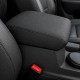 Armrest Lid Leather Cover For VW Amarok 2010-2020 Black Leather with Grey Stitch