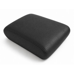Armrest Lid Leather Cover For VW Amarok 2010-2020 Black Leather with Grey Stitch