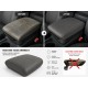 Armrest Lid Leather Cover For VW Amarok 2010-2020 Black Leather with Grey Stitch