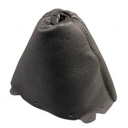 FOR TOYOTA YARIS VITZ 2011-16 GEAR GAITER BLACK LEATHER