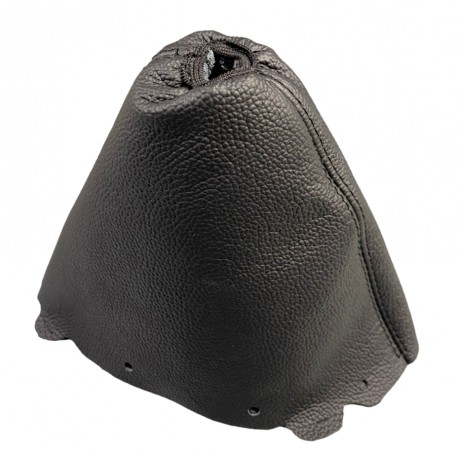 FOR TOYOTA YARIS VITZ 2011-16 GEAR GAITER BLACK LEATHER
