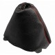 FOR TOYOTA YARIS VITZ 2011-16 GEAR GAITER BLACK LEATHER