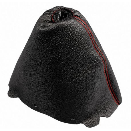 FOR TOYOTA YARIS VITZ 2011-16 GEAR GAITER BLACK LEATHER