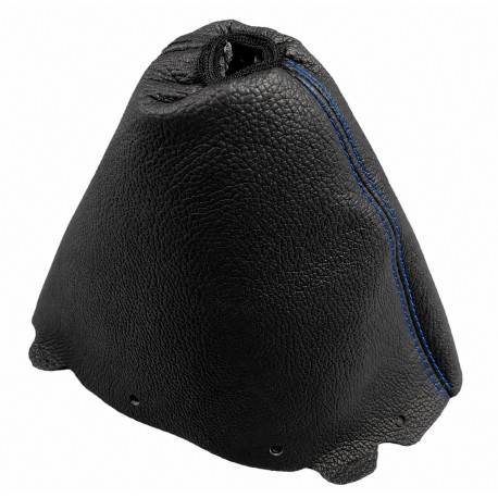 FOR TOYOTA YARIS VITZ 2011-16 GEAR GAITER BLACK LEATHER