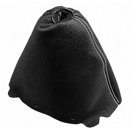 FOR TOYOTA YARIS VITZ 2011-16 GEAR GAITER BLACK LEATHER