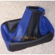 VAUXHALL OPEL CORSA C COMBO 00-06 GEAR GAITER BLACK+BLUE LEATHER