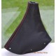 PEUGEOT 308 2007-2013 GEAR GAITER BLACK LEATHER RED STITCHING