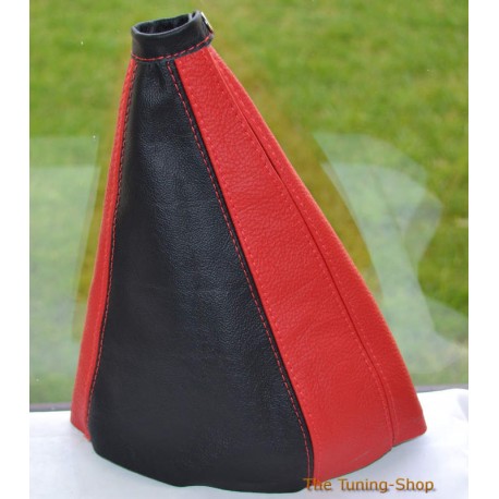 FIAT COUPE 1993-2000 GEAR GAITER BLACK+RED LEATHER