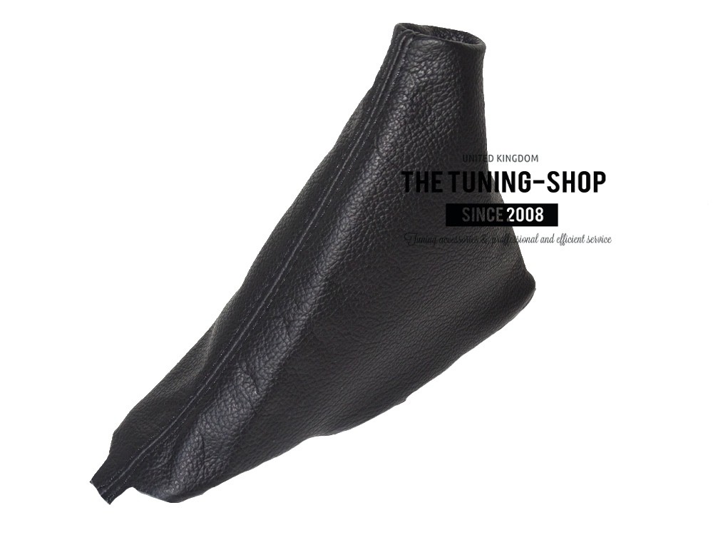 Blue Stitch LEATHER GEAR GAITER avec cadre en plastique pour Toyota Aygo 2005-2013