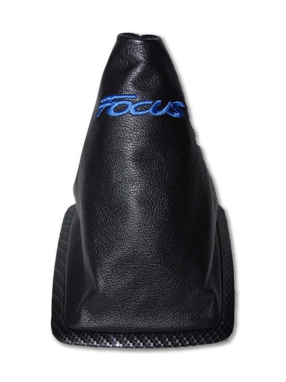 Gear Gaiter with Plastic Frame For Ford Focus 2004-08 Leather /"ST-line/" Red Logo