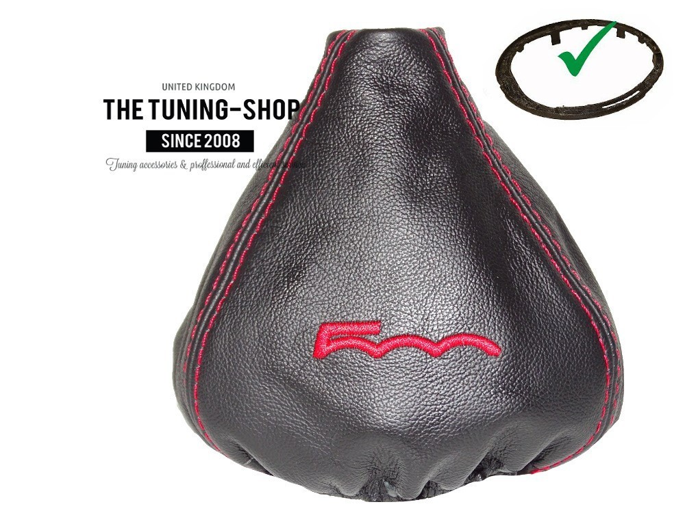 RED STITCH MANUAL LEATHER SHIFT BOOT FITS INFINITI G37 2008-2014