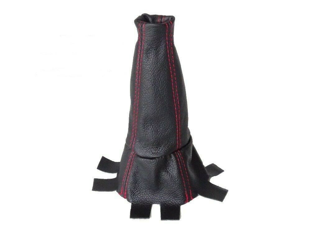 For Peugeot Boxer 2006-2016 Gear Stick Gaiter Black Leather Blue Stitching