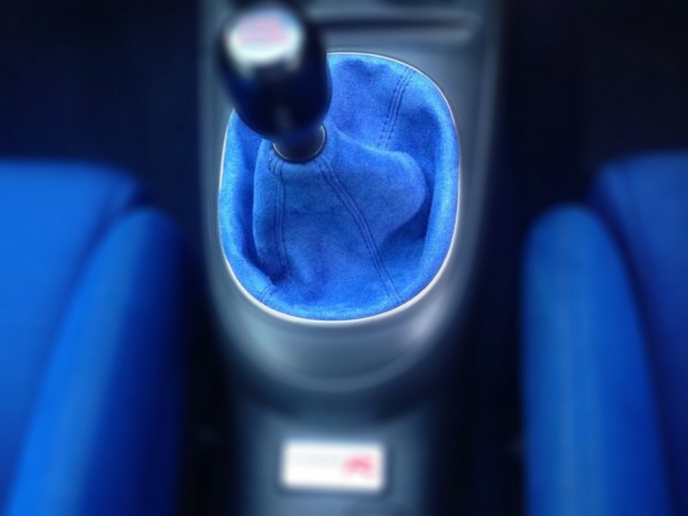 RedlineGoods Steering Wheel Cover Compatible with Acura RSX 2002-06 Black Alcantara-Blue Thread 