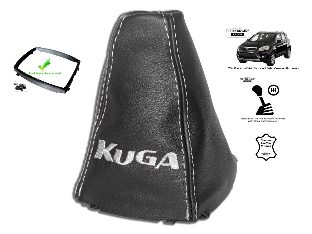 SCHALTMANSCHETTE FÜR SAAB 95 9-5 1997-2010 SCHALTSACK LEDER NAHT DUNKELBLAU