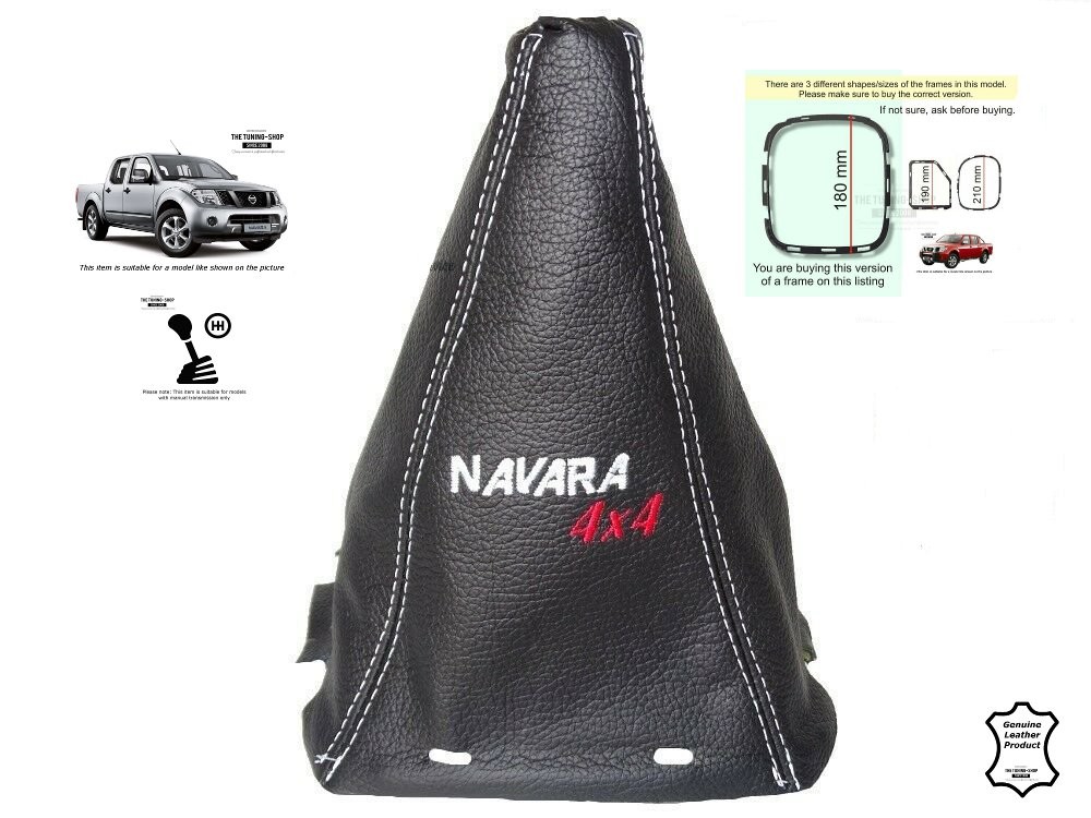 FOR ROVER 200 25 GENUINE LEATHER GEAR STICK GAITER EMBROIDERY NURBURGRING